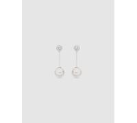 Luxenter Boucles d'oreilles 'Calgio' blanc perle, Taille One Size