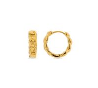Luxenter Boucles d'oreilles de 12,5 mm de diamètre, plaque or jaune 18 carats - Ridais