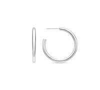 LUXENTER Boucles d'oreilles Hudak finition argent