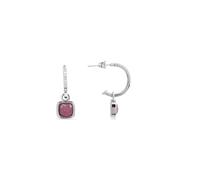 Luxenter Boucles d'oreilles 'Khan' rose foncé, Taille One Size
