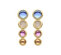 Luxenter Boucles d'oreilles 'Longki' mélange de couleurs, Taille One Size