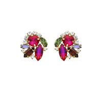 LUXENTER Boucles d'oreilles Mutaj finition or jaune 18 carats