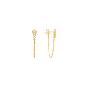 Luxenter Boucles d'oreilles plaque or jaune 18 carats - Unasa