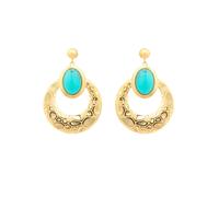 Luxenter Boucles d'oreilles 'Rekbas' bleu, Taille One Size