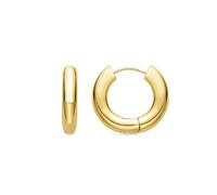 LUXENTER Boucles d'oreilles Saura finies en or jaune 18 carats