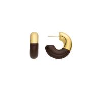 LUXENTER Boucles d'oreilles Tayris finies en or jaune 18 carats