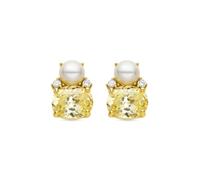 Luxenter Boucles d'oreilles 'WARD' jaune d'or, Taille One Size
