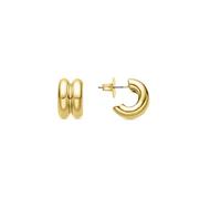 LUXENTER Boucles d'oreilles Zakev finies en or jaune 18 carats