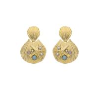LUXENTER Boucles d'oreilles Zintol finies en or jaune 18 carats