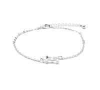 LUXENTER Bracelet Alphabet finition argent - Lettre H, taille unique, Métal, Sans pierre précieuse