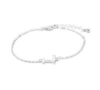 LUXENTER Bracelet Alphabet finition argent - Lettre L, Talla única, métal, sans pierre précieuse, Talla única, Métal, Sans pierre précieuse