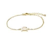 LUXENTER Bracelet Alphabet finition or 18 carats - Lettre D, taille unique, Métal, Sans pierre précieuse