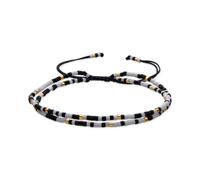 Luxenter Bracelet avec cristal noir et plaque or 18 carats - Furie