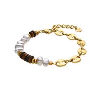 Luxenter Bracelet avec œil-de-tigre plaque or 18 carats - Kimbalbo