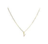 LUXENTER Collier Alphabet finition or 18 carats