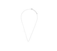 LUXENTER Collier Alphabet finition argent - Lettre T, Mediano, Métal, Sans pierre précieuse