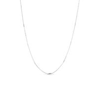 Luxenter Chaîne de 42 cm en argent sterling 925 avec plaque rhodiée - Tartes