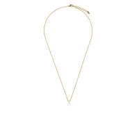 LUXENTER Collier alphabet finition or 18 carats - Lettre I, médiano, métal, sans pierre précieuse, Mediano, Métal, Pas de gemme
