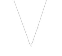 LUXENTER Collier Alphabet finition argent - Lettre I, Mediano, Métal, Sans pierre précieuse