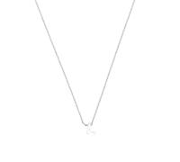 LUXENTER Collier Alphabet finition argent - Lettre L, Mediano, Métal, Sans pierre précieuse