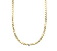 LUXENTER Collier court en argent sterling 925 avec zircon brillant, finition or 18 carats, couleur dorée, collier court pour femme, modèle Gaskel