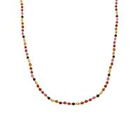 Luxenter Collier en cristal multicolore avec plaque en or jaune 18 carats - Irfoa