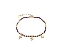 LUXENTER Paila Bracelet en argent sterling 925 avec zircon brillant finition or 18 carats multicolore