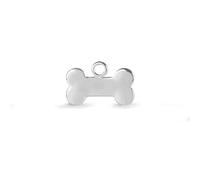 LUXENTER Pendentif finition rhodium couleur argent. Bijoux pour femme - Modèle Bone