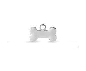 LUXENTER Pendentif finition rhodium couleur argent. Bijoux pour femme - Modèle Bone