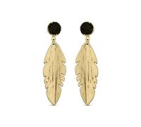 LUXENTER Pendientes acabados en oro amarillo de 18K - Wamuru