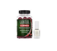 Luxéol - 60 Gummies Force & Croissance - Renforcement des Ongles - Fortification - Résultats Visibles - Saveur Framboise Naturelle - Autres Avantages