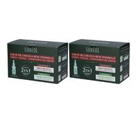 LUXÉOL Chute de Cheveux Réactionnelle 2 en 1 Brosse(S) À Dents 2x98 ml