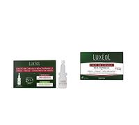 LUXÉOL - Chute De Cheveux Réactionnelle 2 En 1 - Favorise La Croissance & Diminue La Chute - 14 Fioles De 7ml & 90 Gélules