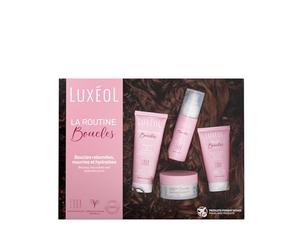 LUXEOL - Coffret Routine Boucles Voyage - Nourît, Définit & Gaine | Sublime Les Boucles - Limite les Frisottis - Parfum Gourmand - Shampooing en 75ml + Masque, Crème De Soin et Gelée en 50ml
