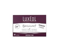 LUXEOL - Complément Alimentaire Epaississant - Cheveux + Epais* - À Base de plantes, peptides de collagène, MSM, acides aminés, Vitamines & Minéraux - Fabriqué en France - 90 gélules (= 90 jours)