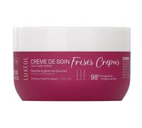 LUXÉOL - Crème de Soin Frisés Crépus - Nourrit, hydrate et gaine les boucles - Réduit les frisottis - Cheveux plus doux et souples - Fabriqué en France - 250 ml