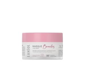LUXÉOL - Masque Boucles - Nourrit, Hydrate & Démêle Les Boucles | Nutrition & Démêlage - Gaine et Limite les frisottis - Parfum gourmand - Sans Silicones - Fabriqué en France - 200 ml