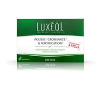 Luxéol ? Pousse Croissance & Fortification 3 Mois ? Favorise La Pousse Des Cheveux(1) ? Complément Alimentaire ? 90 Gélules