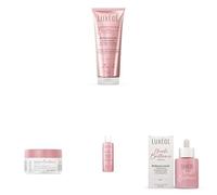 LUXEOL - Protocole Brillance - Pour des cheveux brillants, hydratés et sans frisottis pendant 96h - Shampooing (200 ml) + Masque (200 ml) + Soin (200 ml) + Huile cheveux (50ml) - Fabriqué En France