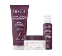 LUXEOL - Protocole Épaississant - Coup de Coeur - +42% D'Epaisseur Dès la 1ère Utilisation* - Efficacité Prouvée - Shampooing + Masque + Sérum - Fabriqué en France