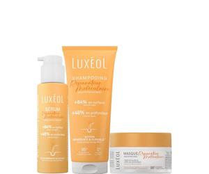 LUXEOL - Protocole Réparateur Moléculaire - Répare la Fibre Capillaire en Surface et en Profondeur - Shampooing (200 ml) + Masque (200 ml) + Sérum (100 ml) - Fabriqué En France