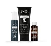 LUXÉOL - Routine Barbe Homme - Huile + Shampooing + Sérum Densité