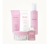 LUXÉOL - Routine Boucles Nutrition Intense - Nettoie, nourrit, hydrate & sublime les boucles - Shampooing+Après-Shampooing+Masque+Crème de Soin+Huile (200 à 250ml selon produit) - Fabriqués en France