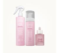 LUXÉOL - Routine Boucles Refresh Express - Ravive, Redéfinit & Discipline les Boucles - Spray Refresh (250 ml) + Mousse (200 ml) + Huile (50 ml) - Fabriqués en France