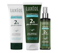 LUXEOL - Routine Cheveux Volume In & Out - Complément Alimentaire (30 Capsules) + Shampooing 200ml + Après-Shampooing 200ml & Spray Volumateur 150ml - 2x Plus de Volume* - Fabriqué en France