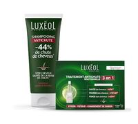 LUXÉOL - Routine Chute Réactionnelle 3en1 - Pour des Cheveux Revitalisés