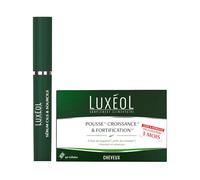 LUXÉOL - Routine Cils & Sourcils - Sérum & Complément Alimentaire | Sérum Cils & Sourcils (10ml) Cliniquement Prouvé + Gélules Pousse, Croissance & Forfication (90 gélules) - Fabriqué en France