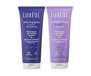 LUXEOL - Routine Epaississante In & Out - Cheveux Décolorés - +38% D'Epaisseur Dès la 1ère Utilisation* Shampooing + Après-shampooing + Masque + Mousse + Complément alimentaire - Fabriqué en France