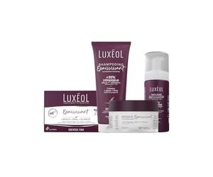 LUXEOL - Routine Epaississante In&Out - Cheveux Secs | +38% D'Epaisseur Dès la 1ère Utilisation* - Shampooing + Masque + Mousse & Complément Alimentaire - Fabriqués en France