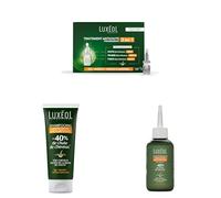 LUXEOL - Routine Traitement Antichute Progressive - Diminue La Chute De Cheveux - Shampooing + Conditionneur + Sérum - Cliniquement Prouvé - -53% de Chute de cheveux - Fabriqué En France